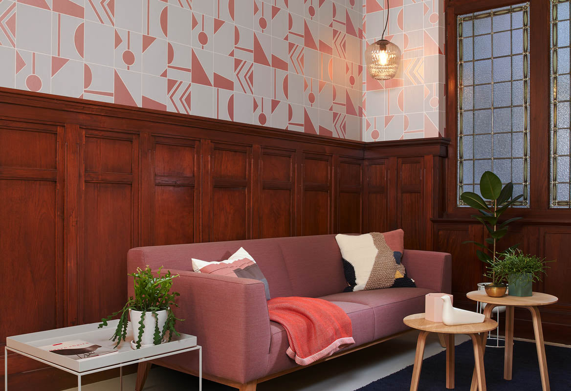 Tinted Tiles - Groove - Rose