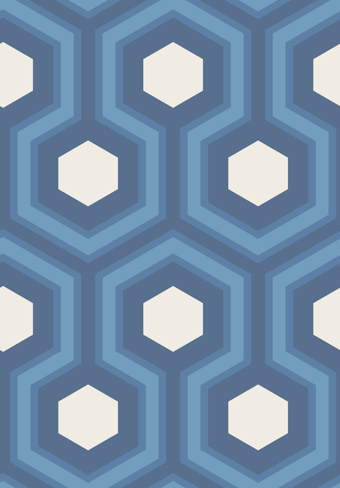 Hicks' Grand - Blue & White on Navy
