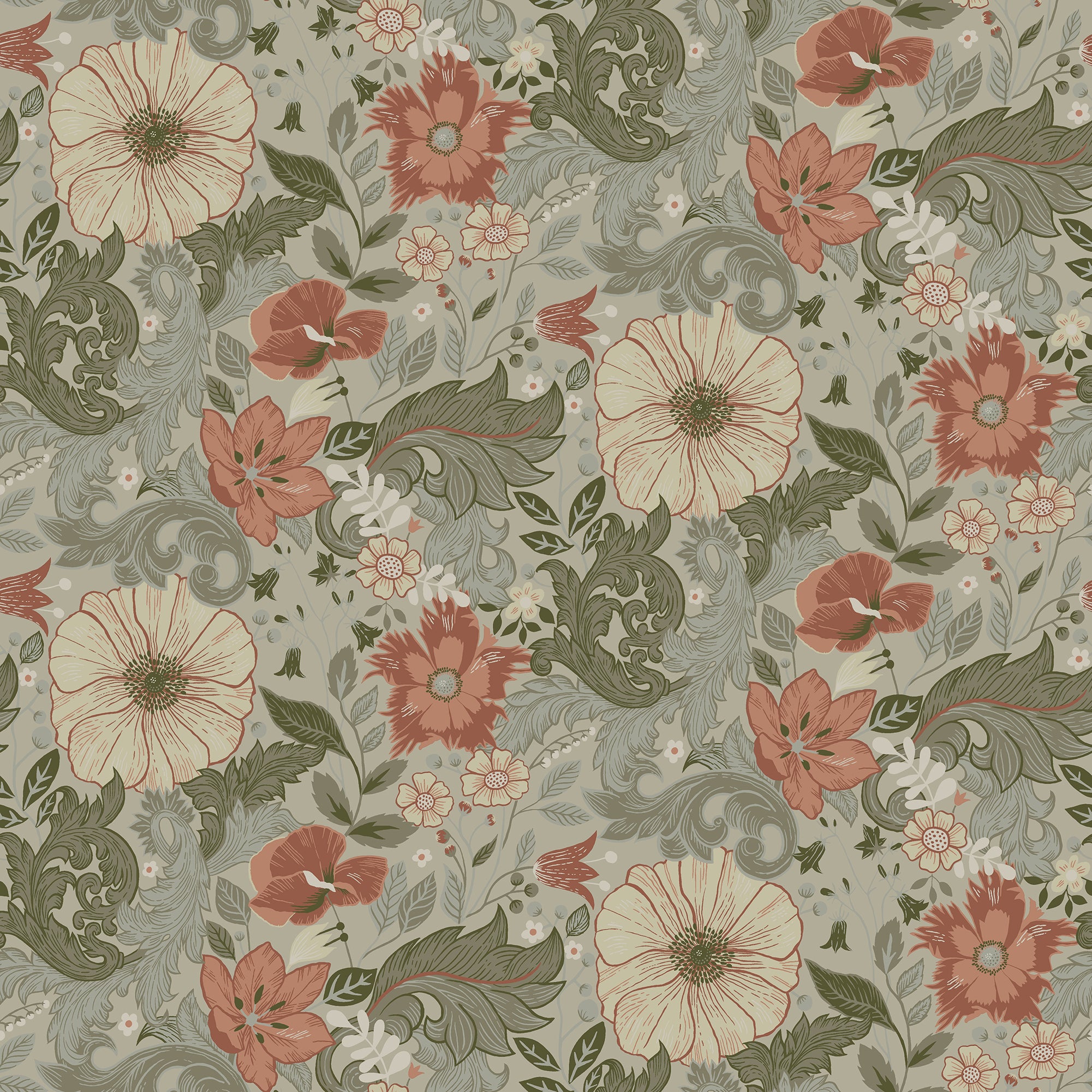 Victor - Beige & Red