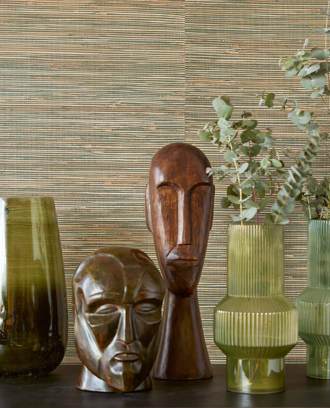 Natural Knotted Weave - Green/Nature