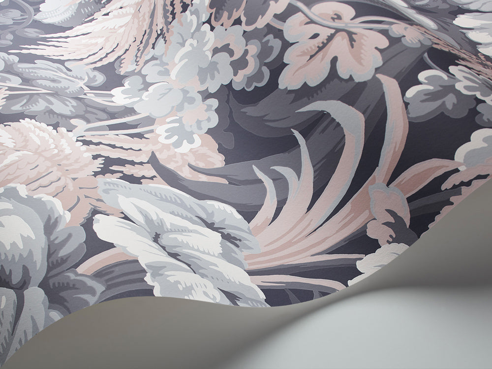 Royal Fernery - Slate Blue and Blush Pink
