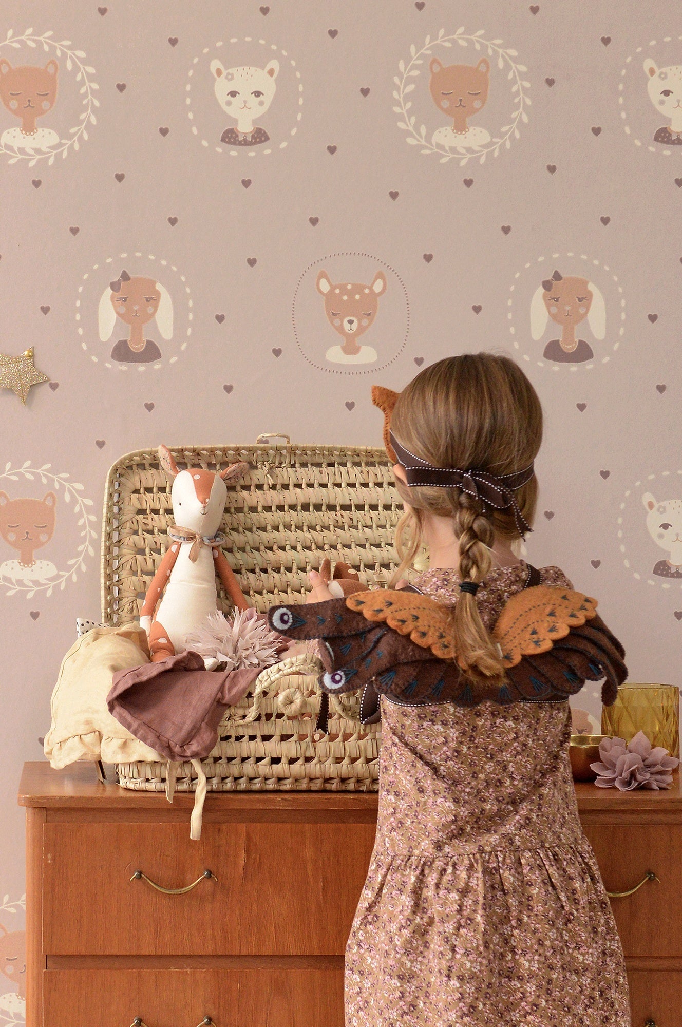 Hearts - Dusty Warm Lilac