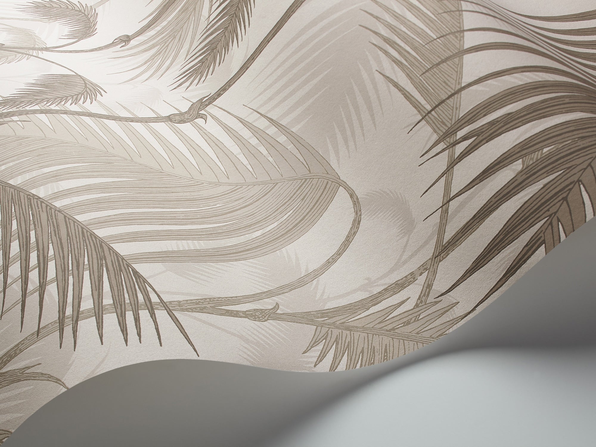 Palm Jungle - Stone and Taupe