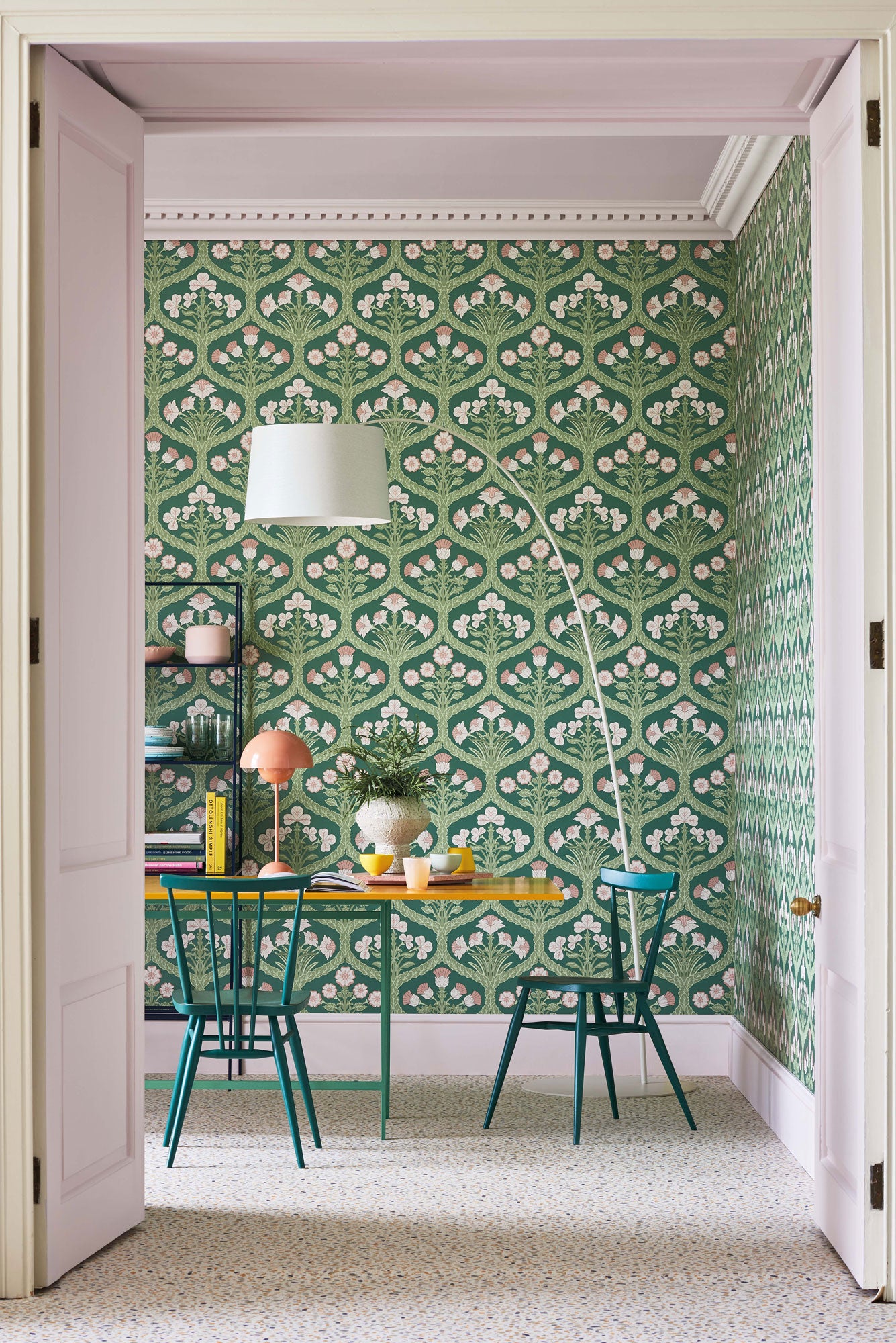 Floral Kingdom - Ballet Slipper & Leaf Green