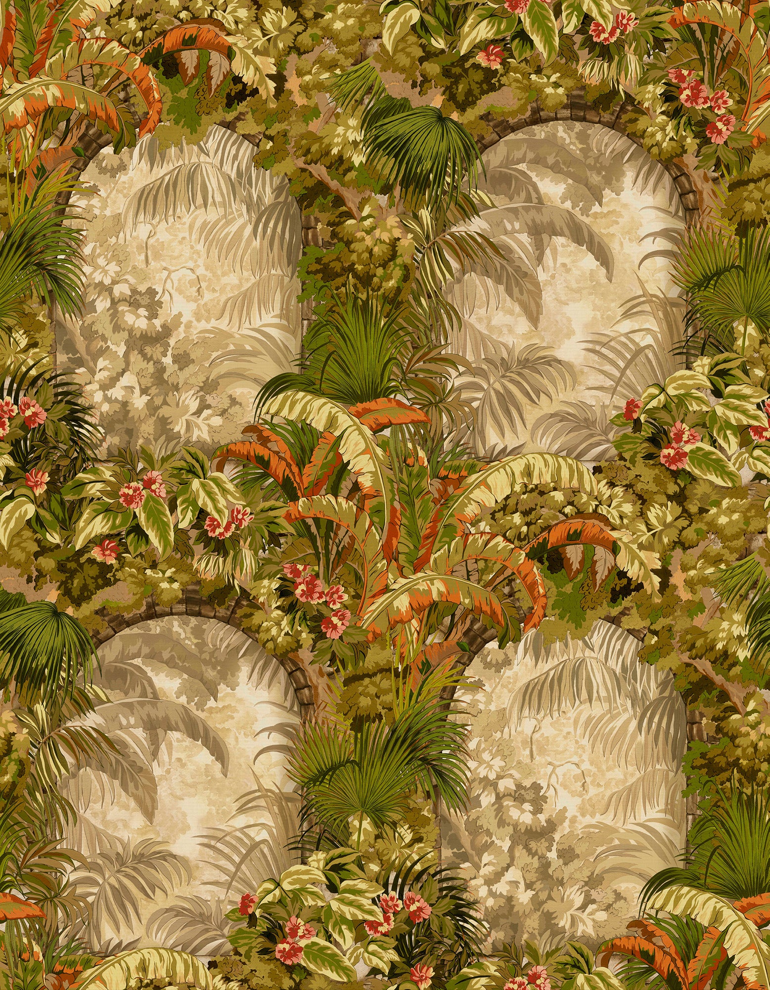 Hispalis - Khaki, Burnt Orange and Sand