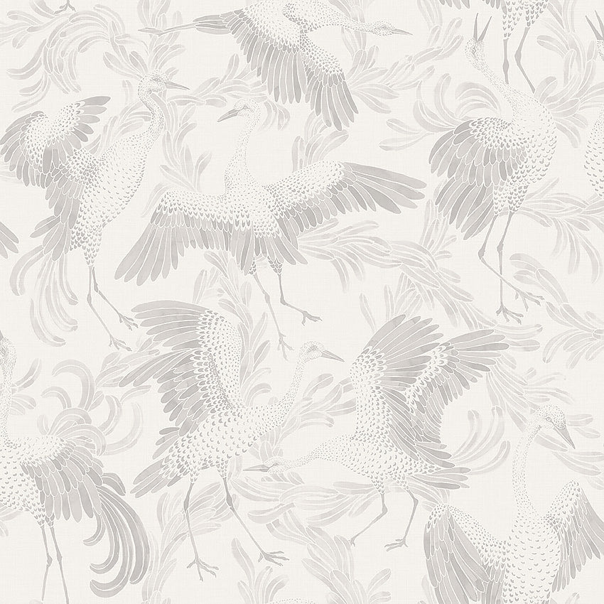 Dancing Crane - Light Grey