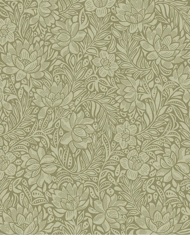 Vintage Flowers - Green