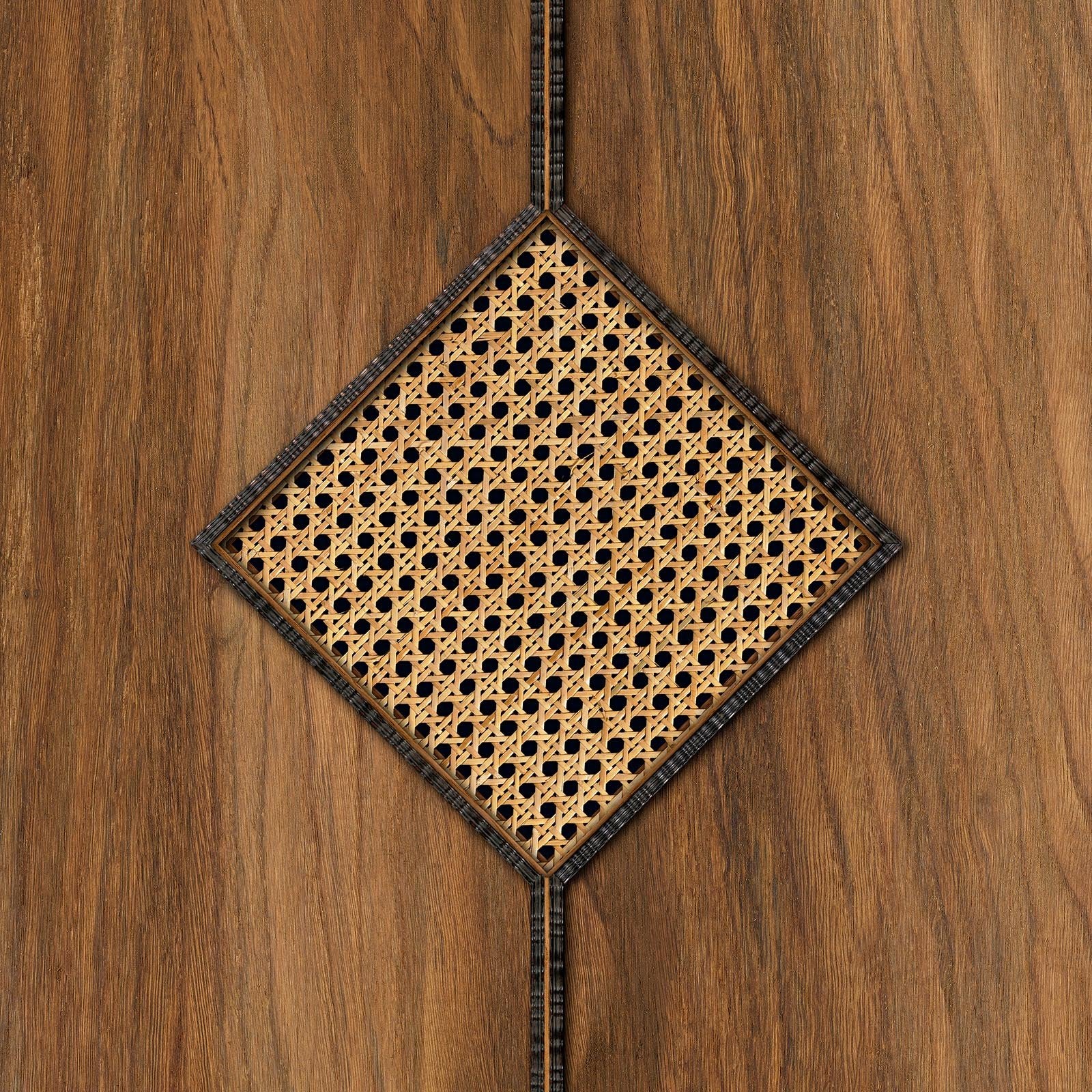 Diamond Cane Webbing - Oak