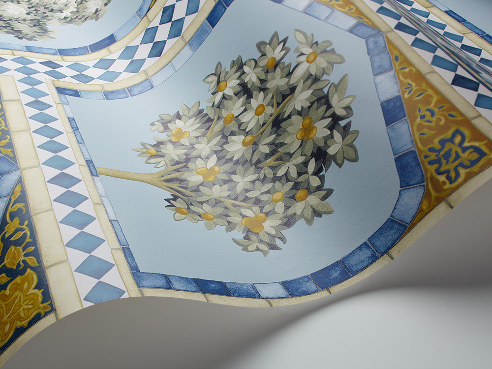 Sultan's Palace - China Blue and Ochre