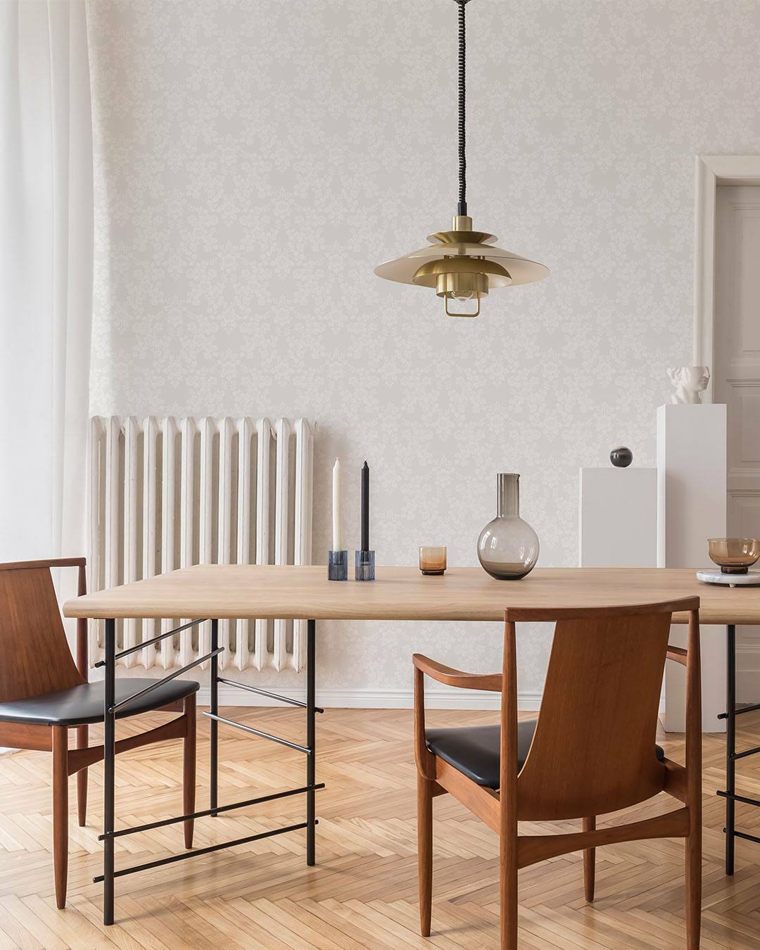 Rosita - Light Grey - Tapetprøve tapetprøve
