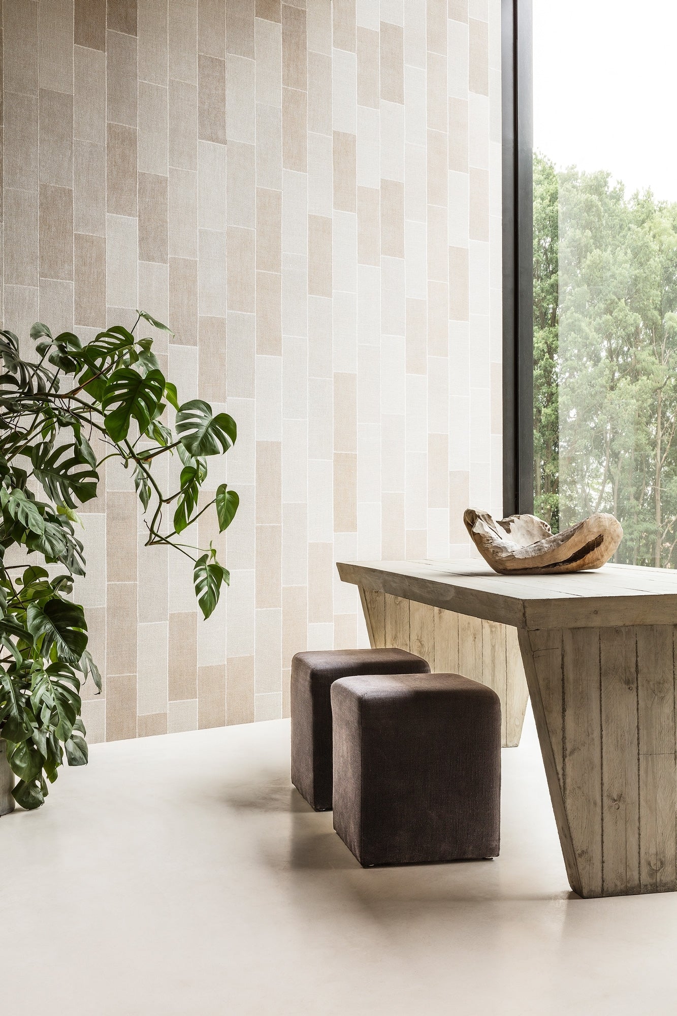 Align - Beige tapet til stilren indretning