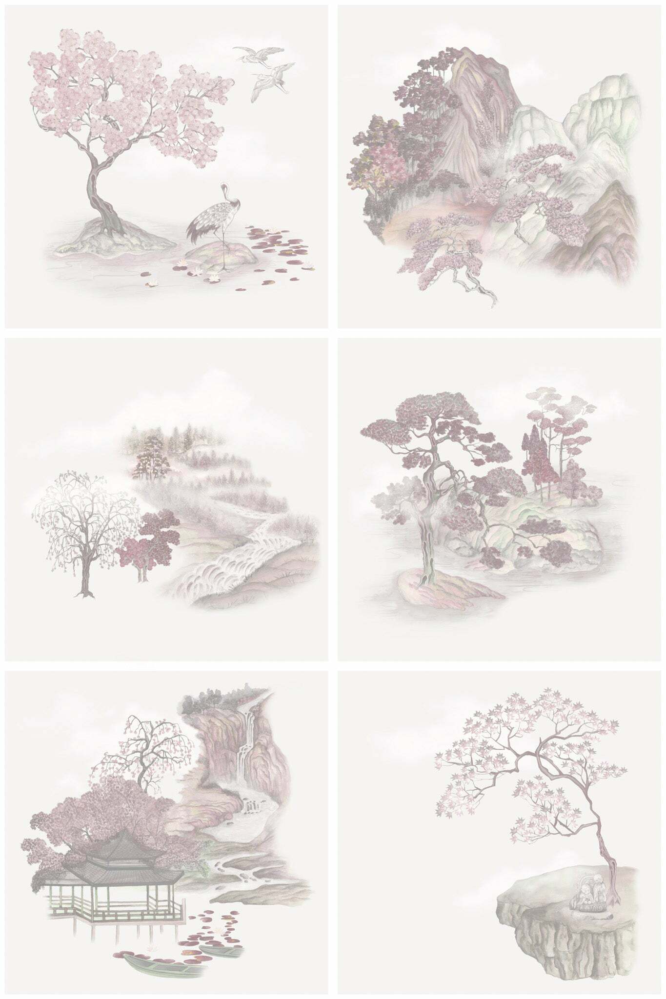 Tile Toile - Pink