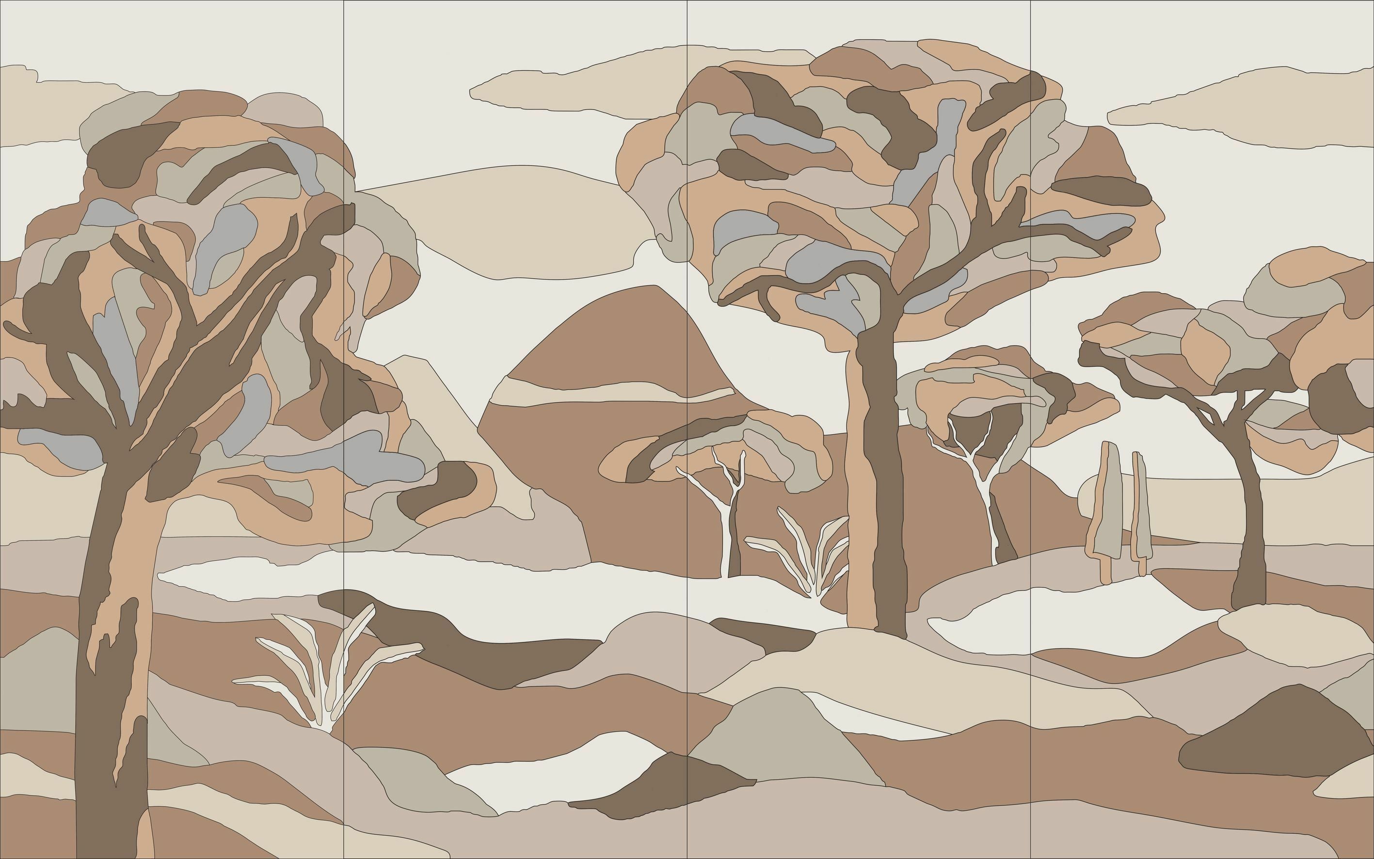 Under The Sycamore Tree - Winter Landscape