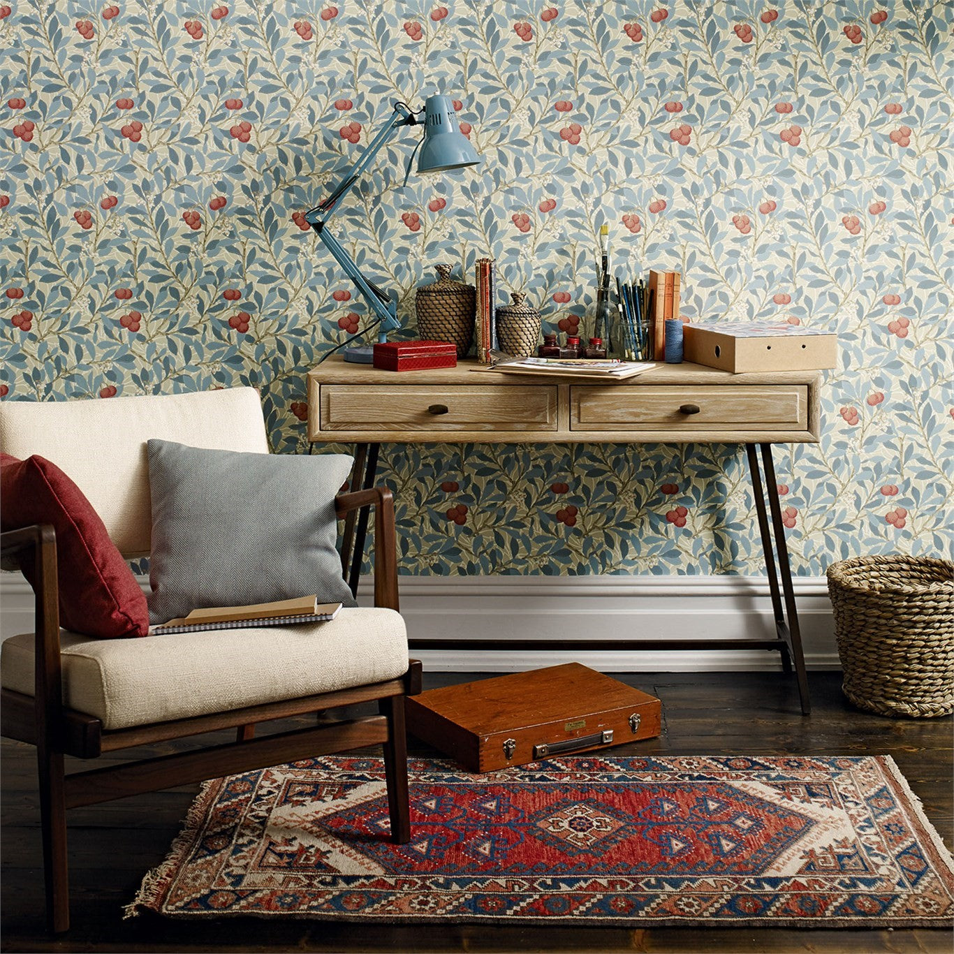Arbutus - Woad/Russet