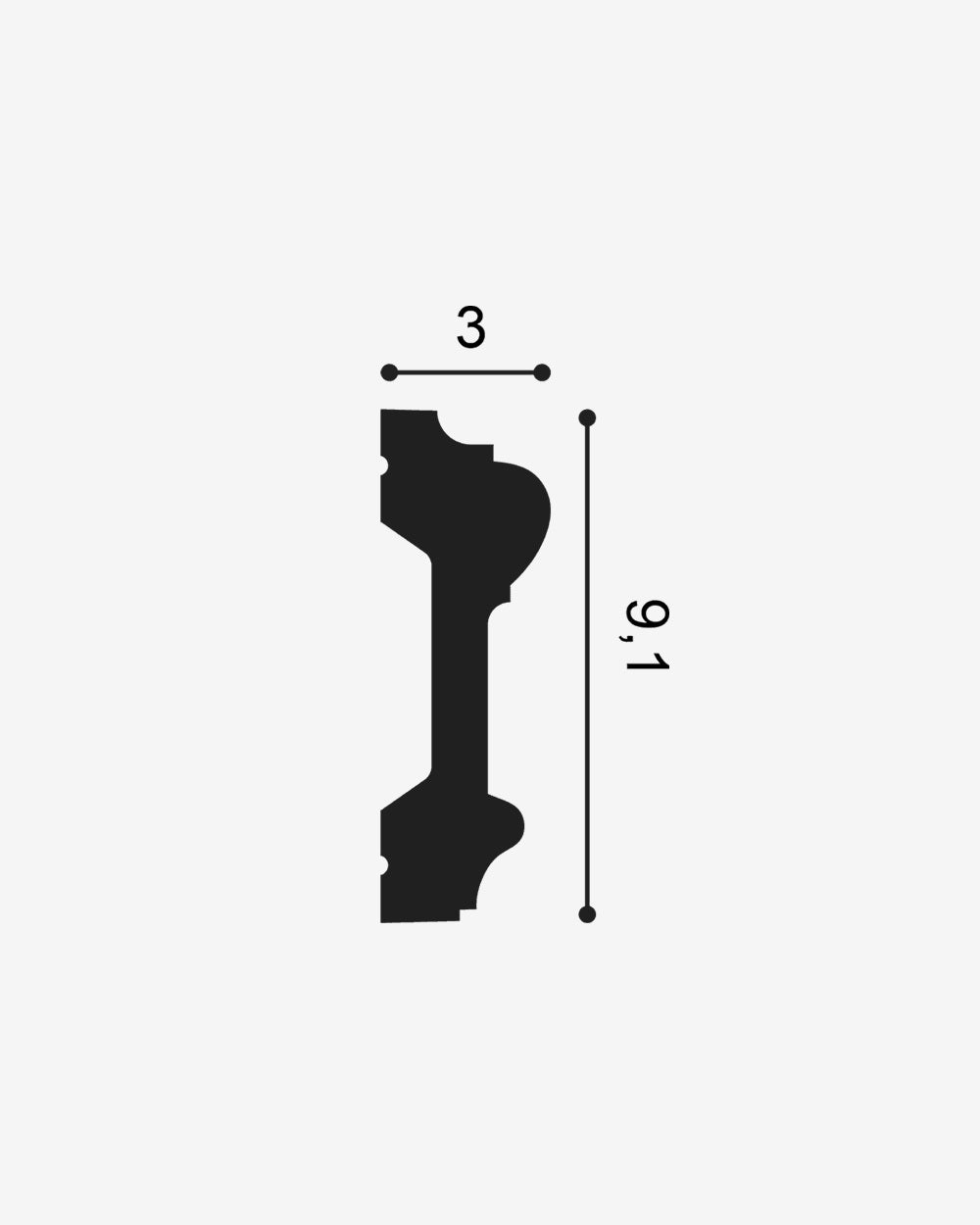 P9010F Flex Vægliste