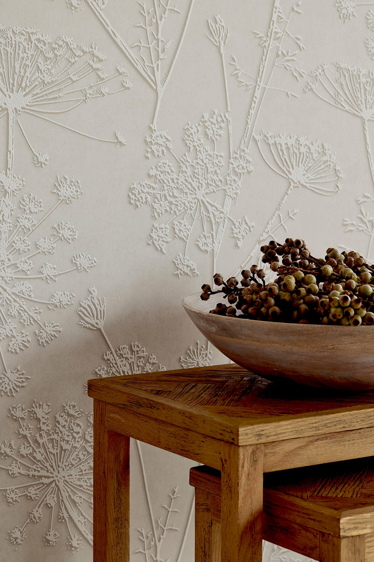 Silhuet Flowers - Light Grey