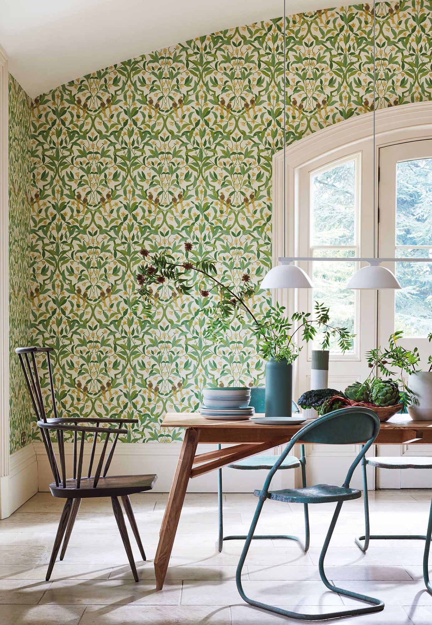 Jasmine & Serin Symphony - Chartreuse & Olive Green