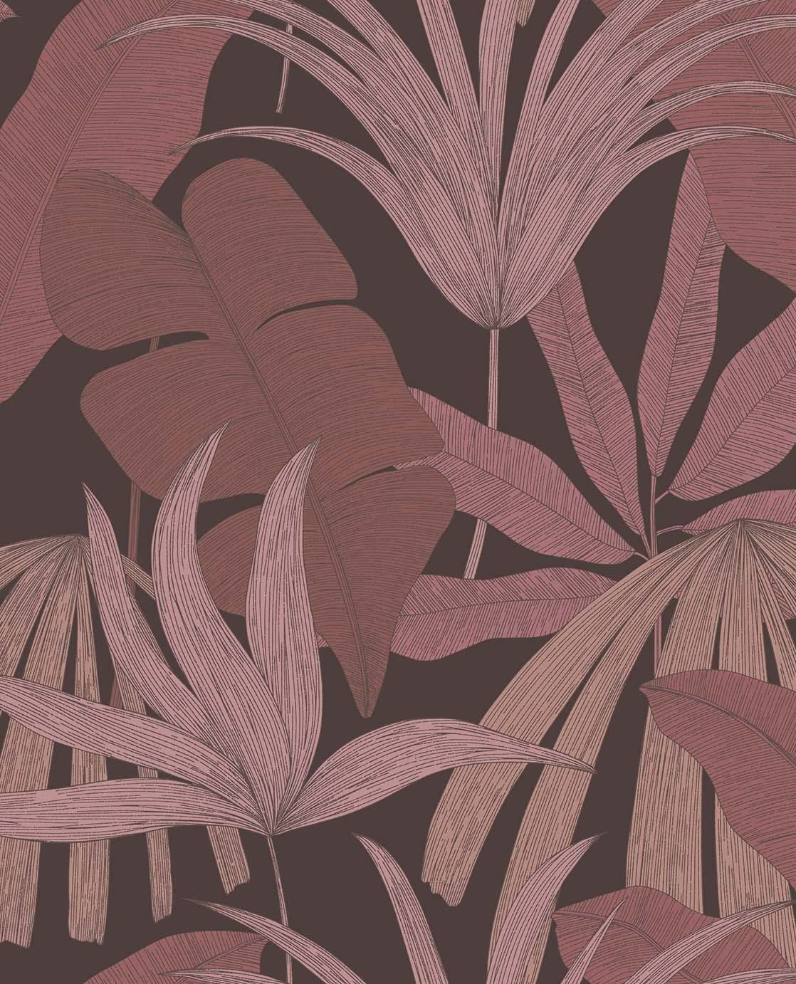 Fronds - Dusty Red