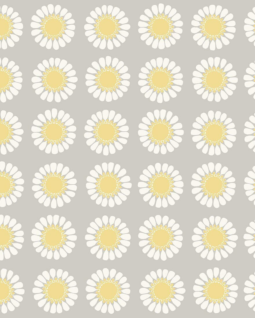 Turi Gramstad Oliver - Daisy - Grey & Yellow