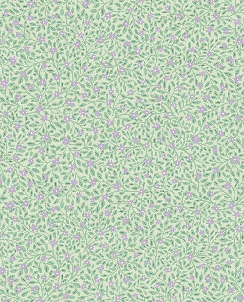 Little flowers - Green/Puple