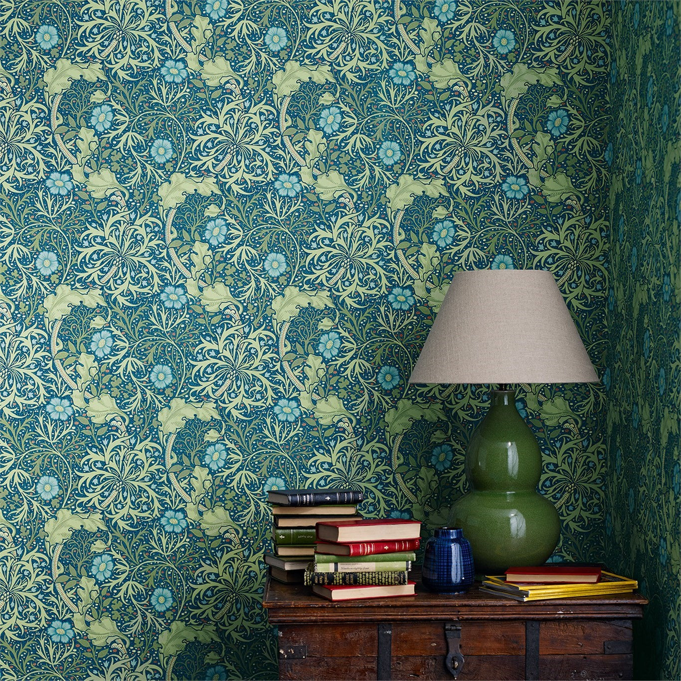 Morris Seaweed - Cobalt/Thyme