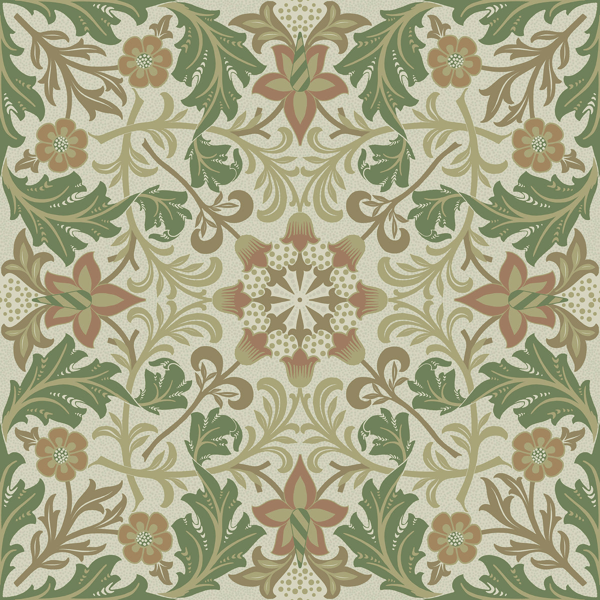 Combe Court - Beige & Green
