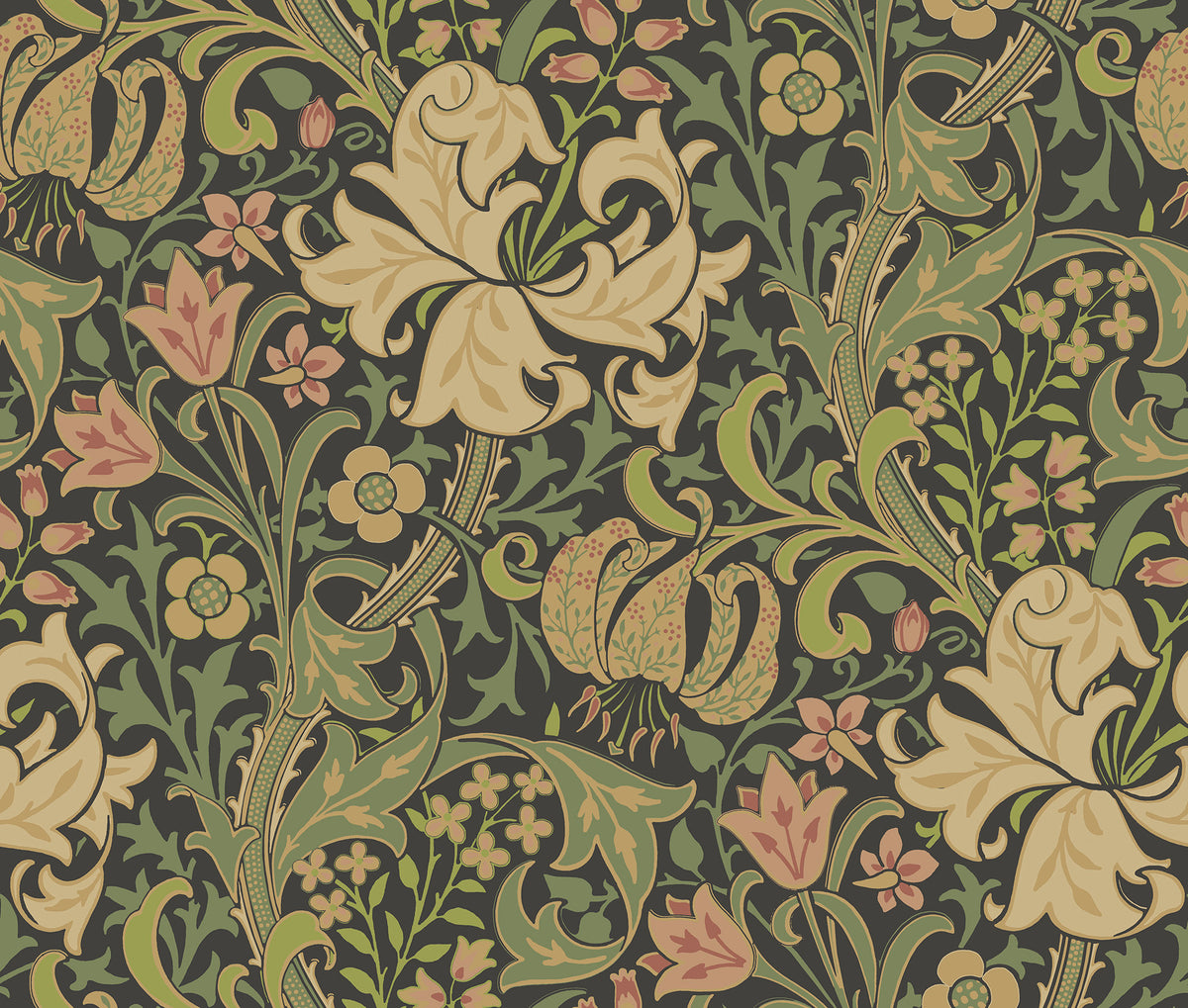 Golden Lily - Black & Green
