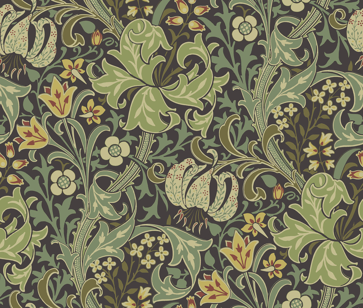 Golden Lily - Dark Green