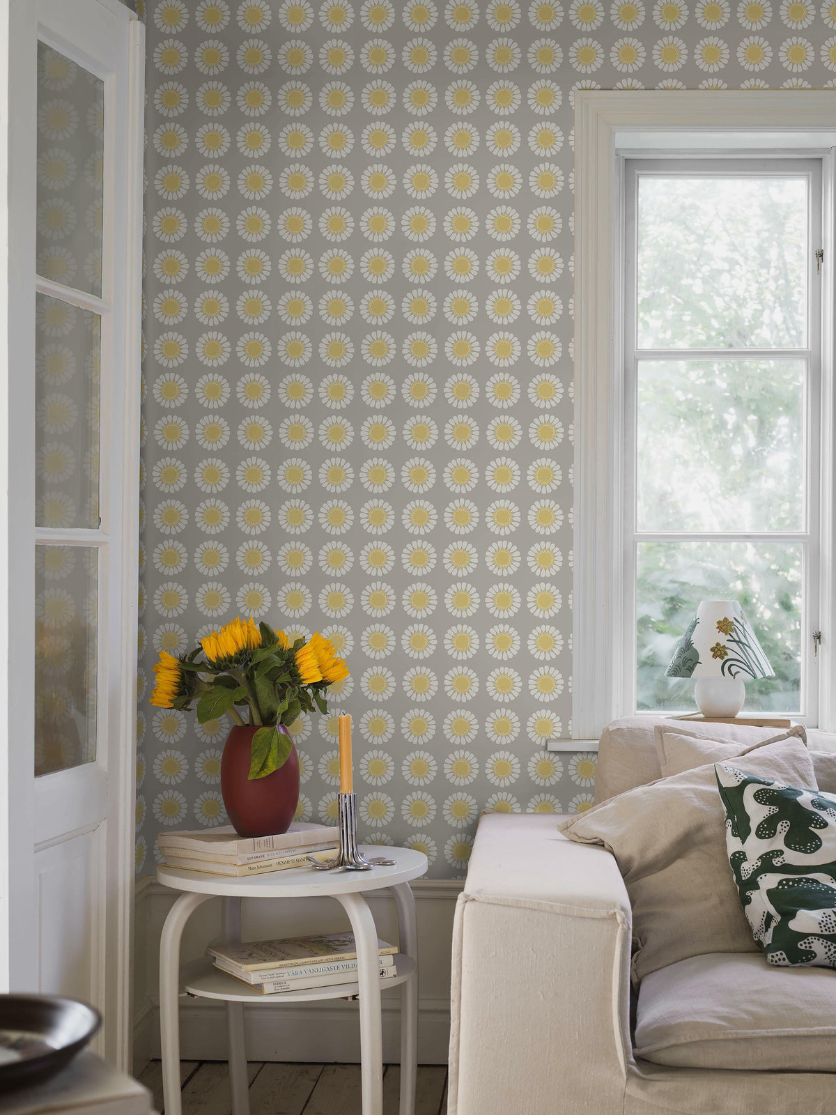 Turi Gramstad Oliver - Daisy - Grey & Yellow