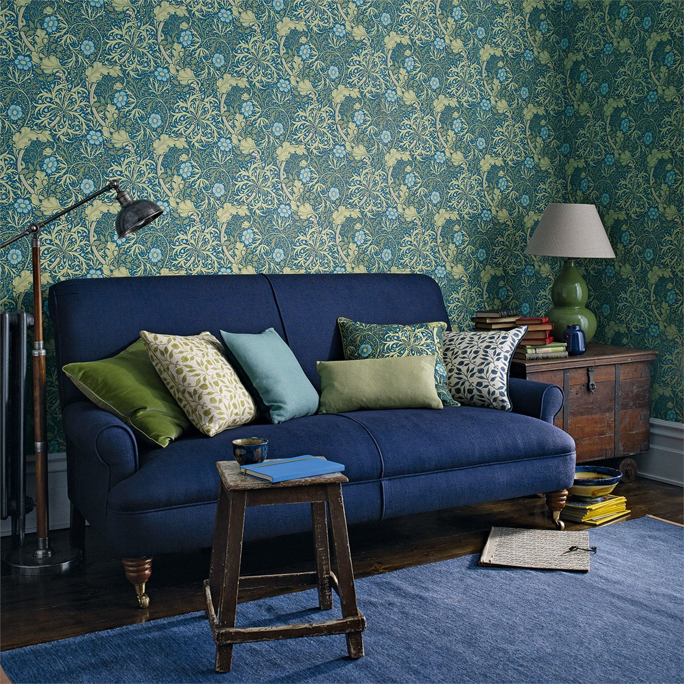 Morris Seaweed - Cobalt/Thyme
