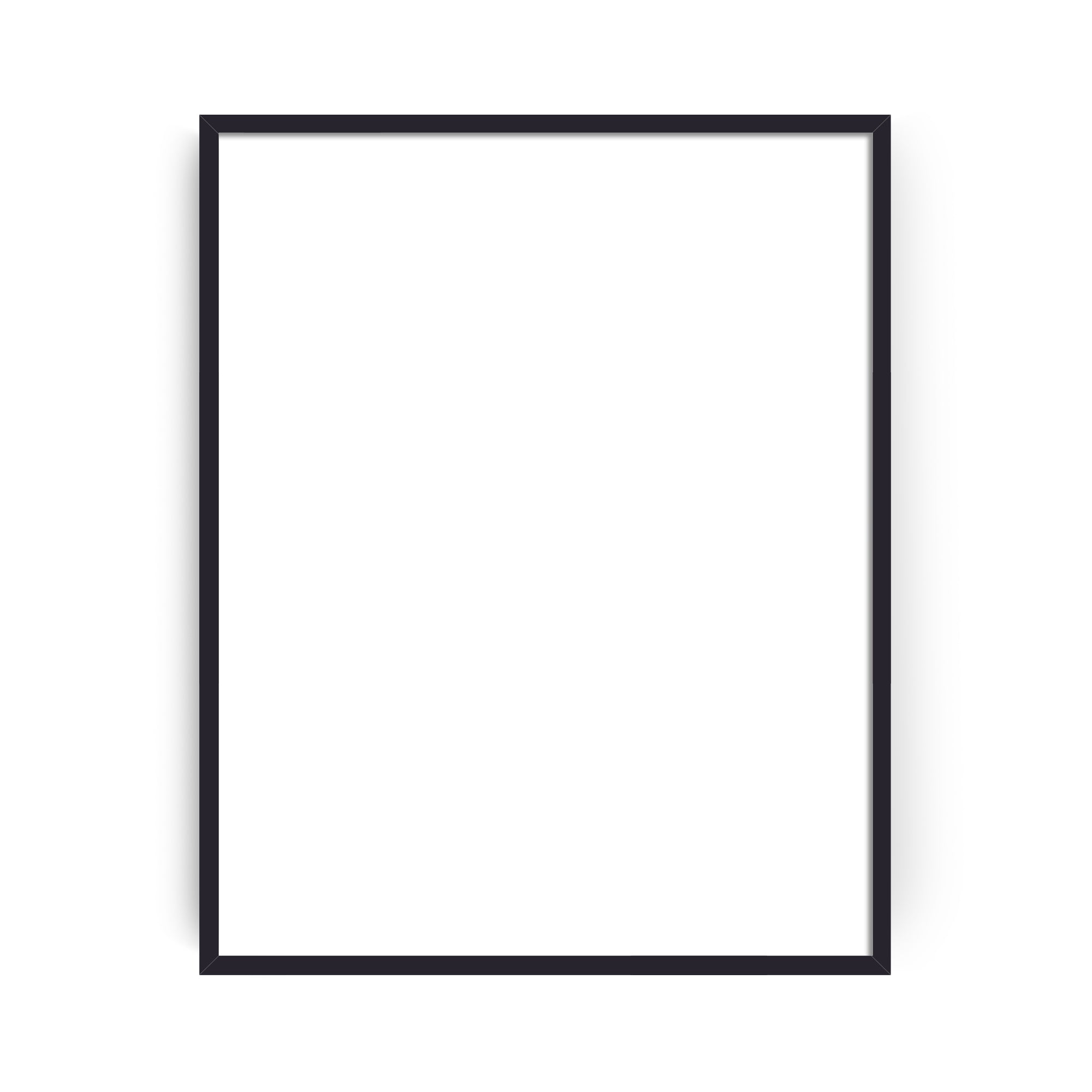 40 x 50 - Sort - Træramme