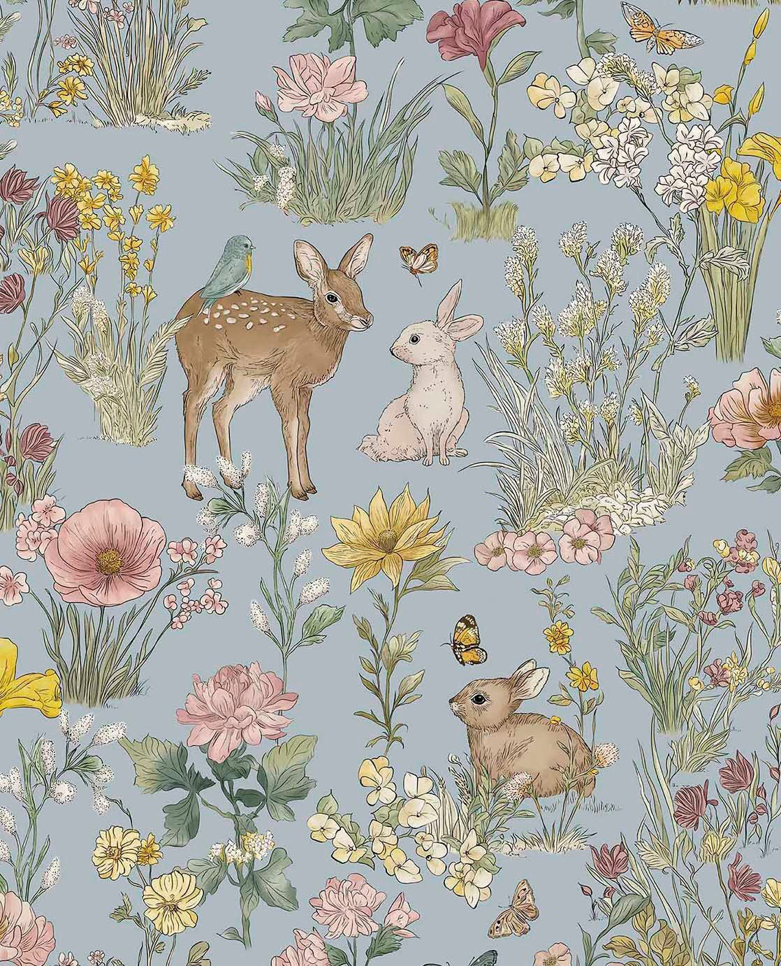 Little Meadow Friends - Blue