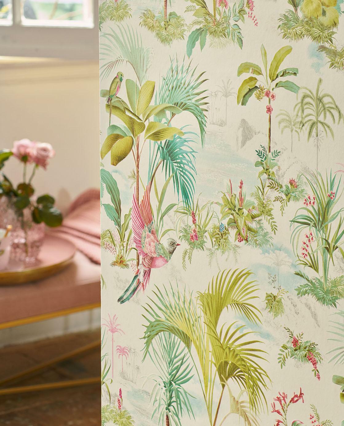 Palm Scene - White