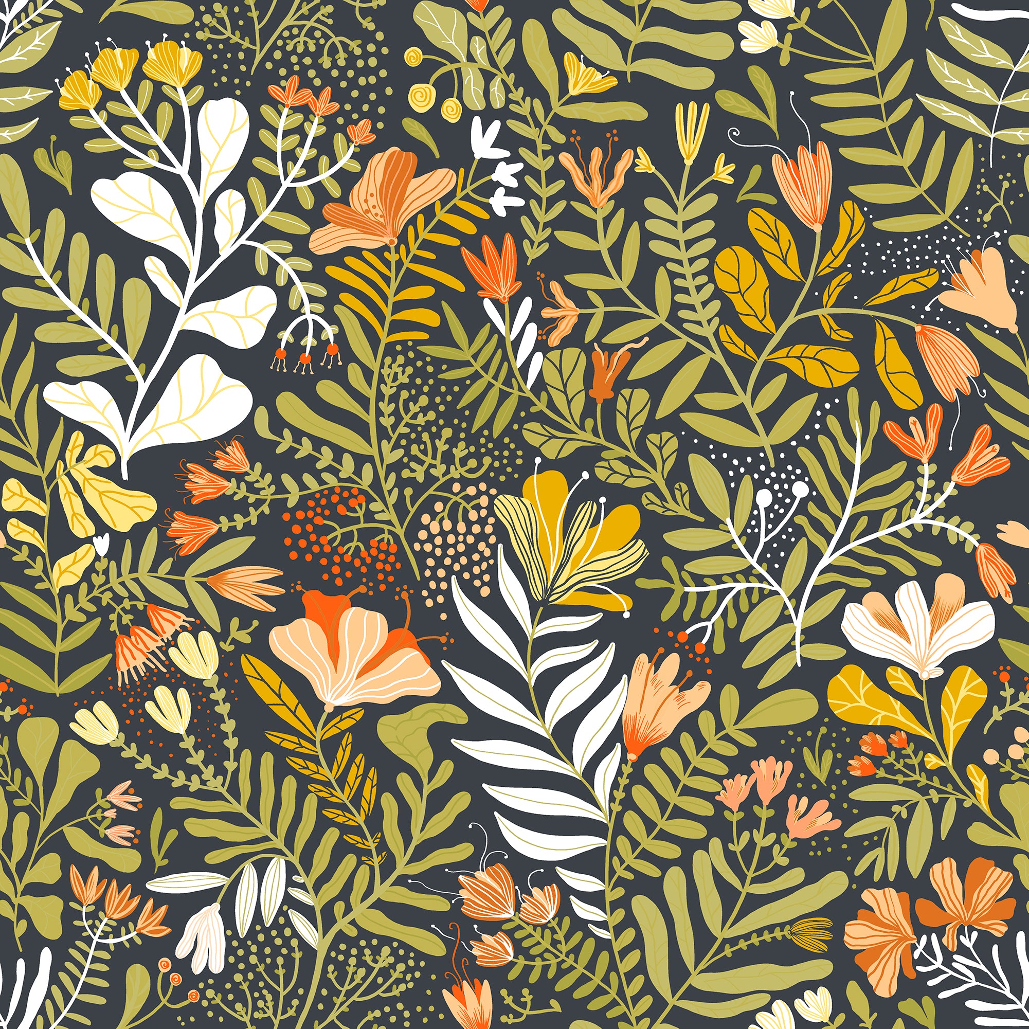 Brittsommar - Yellow & Black