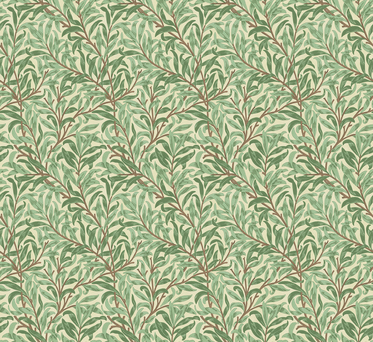 Willow Bough Mural - Light Green