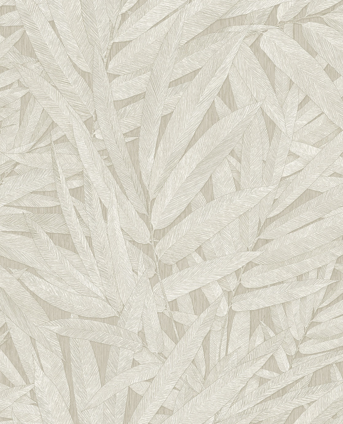 Structured Leaves - Greige