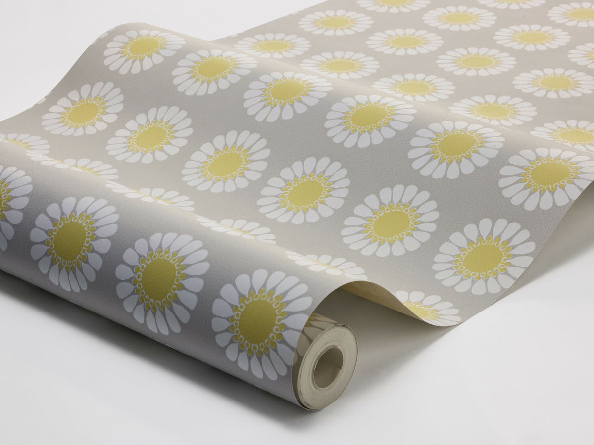 Turi Gramstad Oliver - Daisy - Grey & Yellow