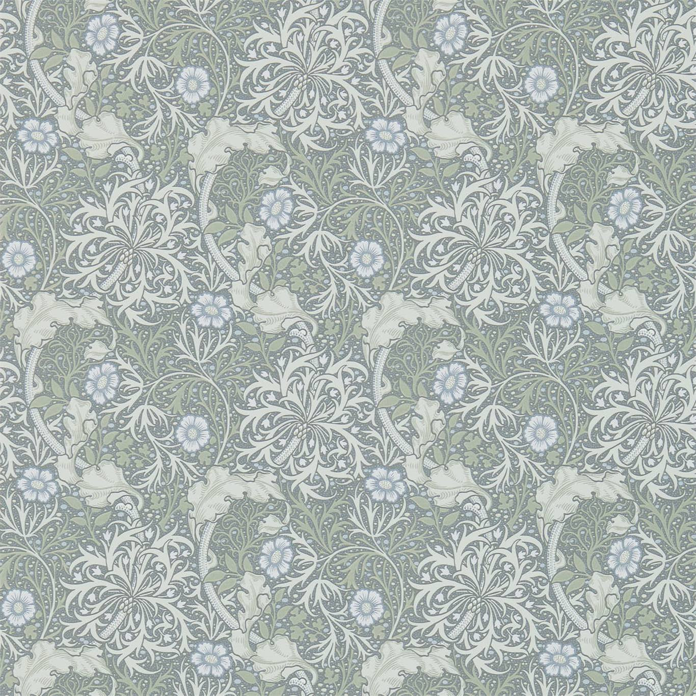 Morris Seaweed - Silver/Ecru