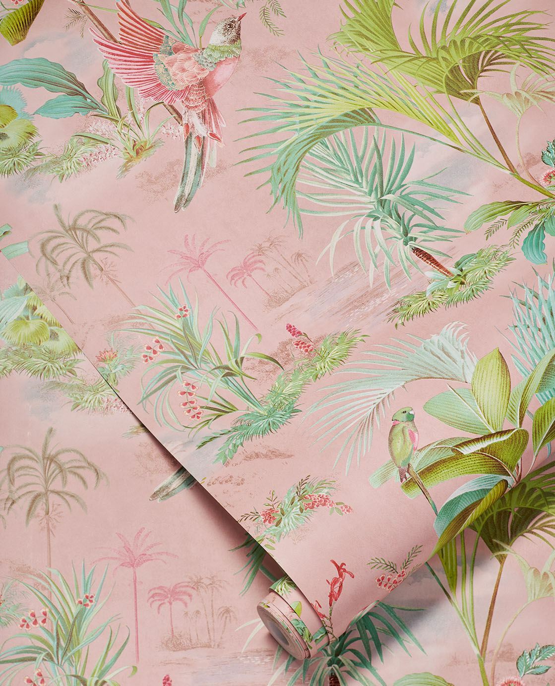 Palm Scene - Pink