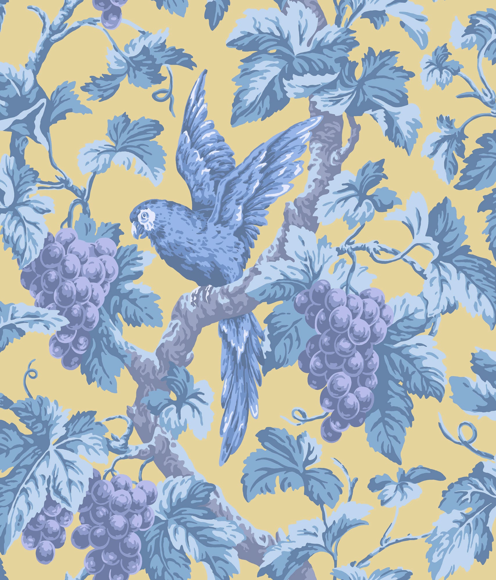 Woodvale Orchard - Blue & Ochre
