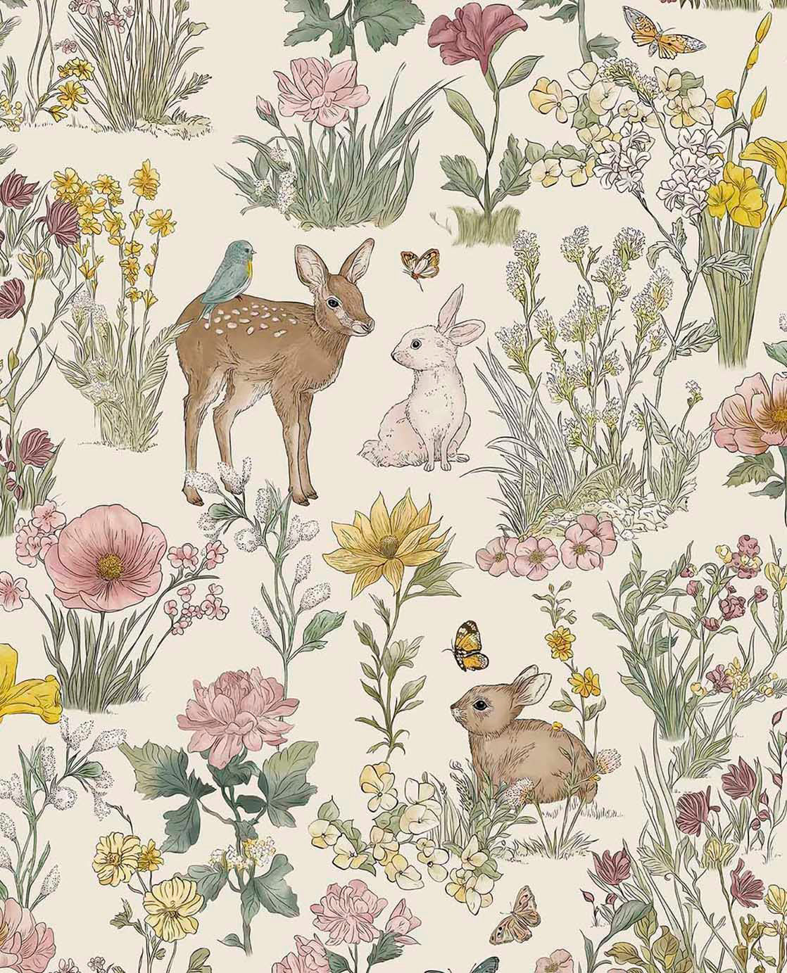 Little Meadow Friends - White