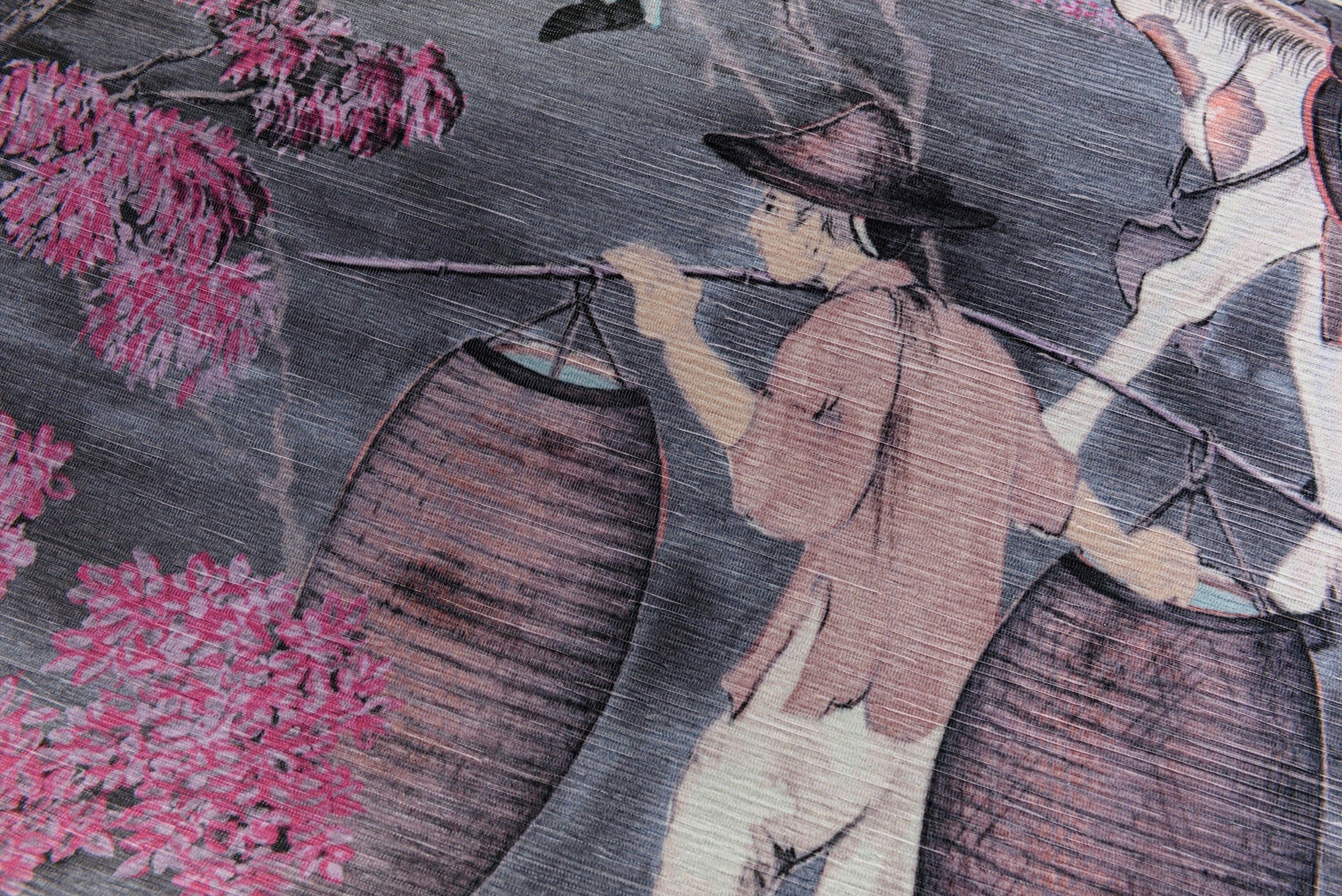 Toile de Tibet - Pink Blossom