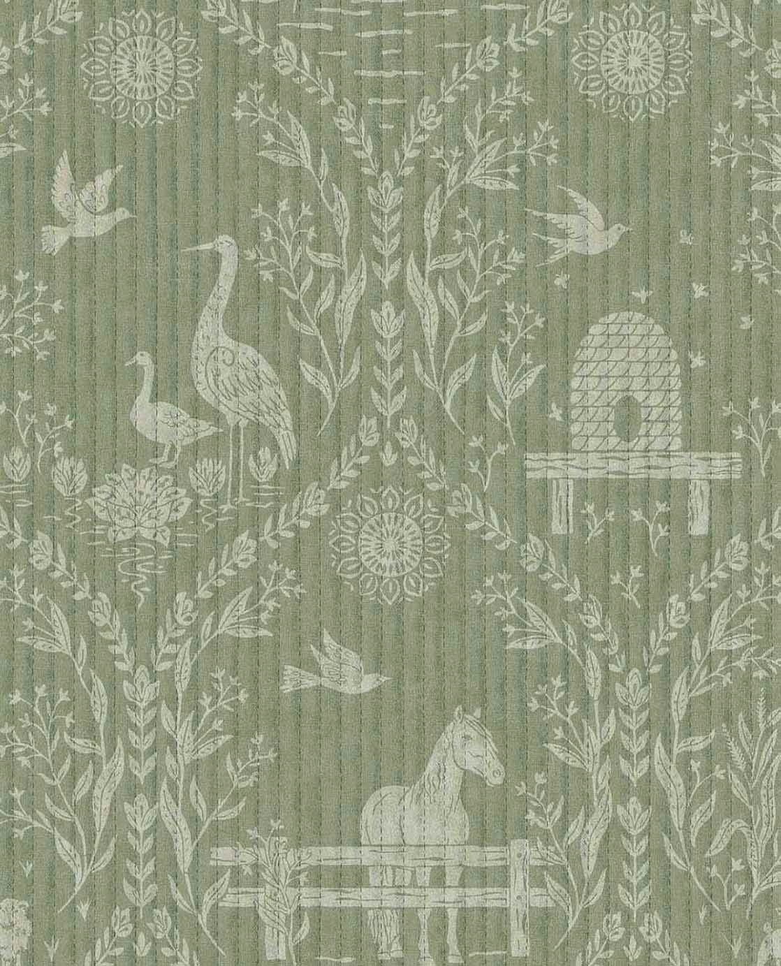 Flora and Farmland - Green