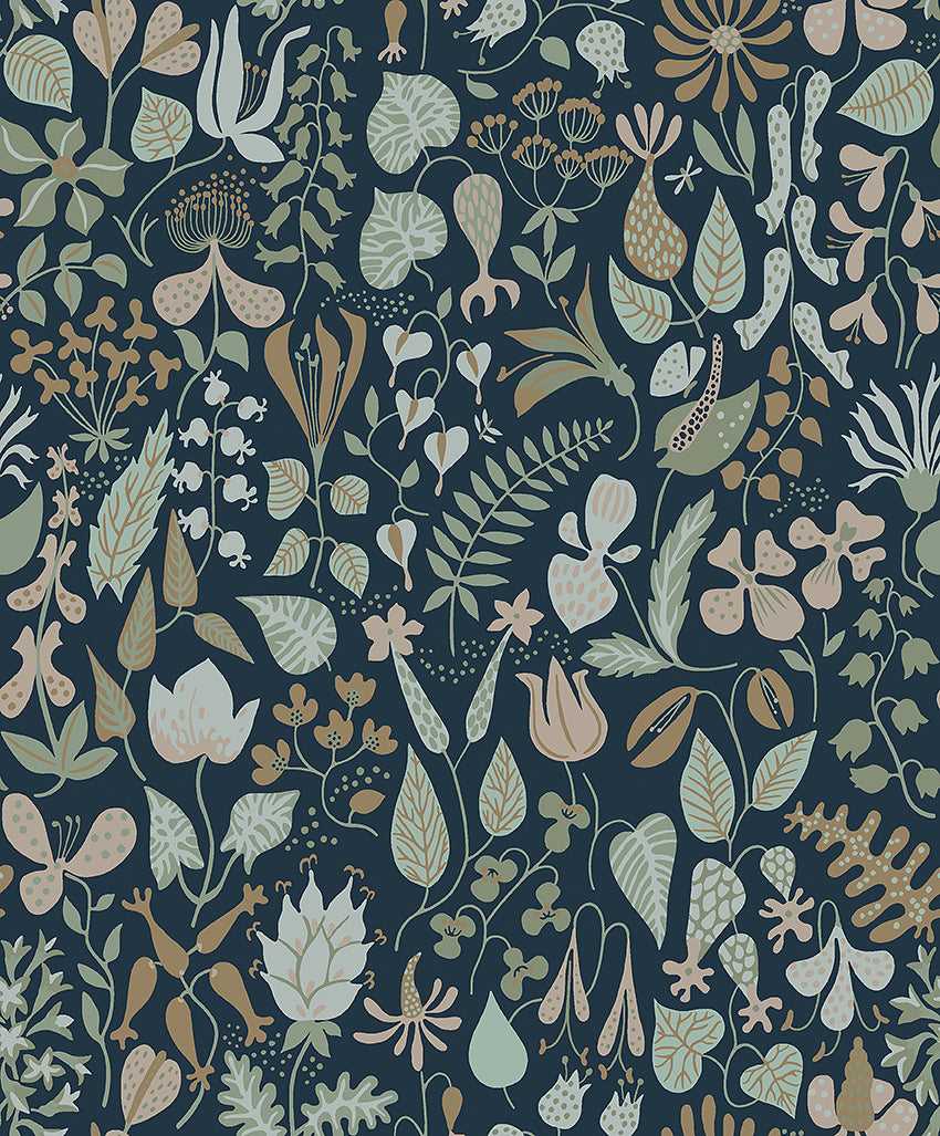 Stig Lindberg - Herbarium - Dark Blue