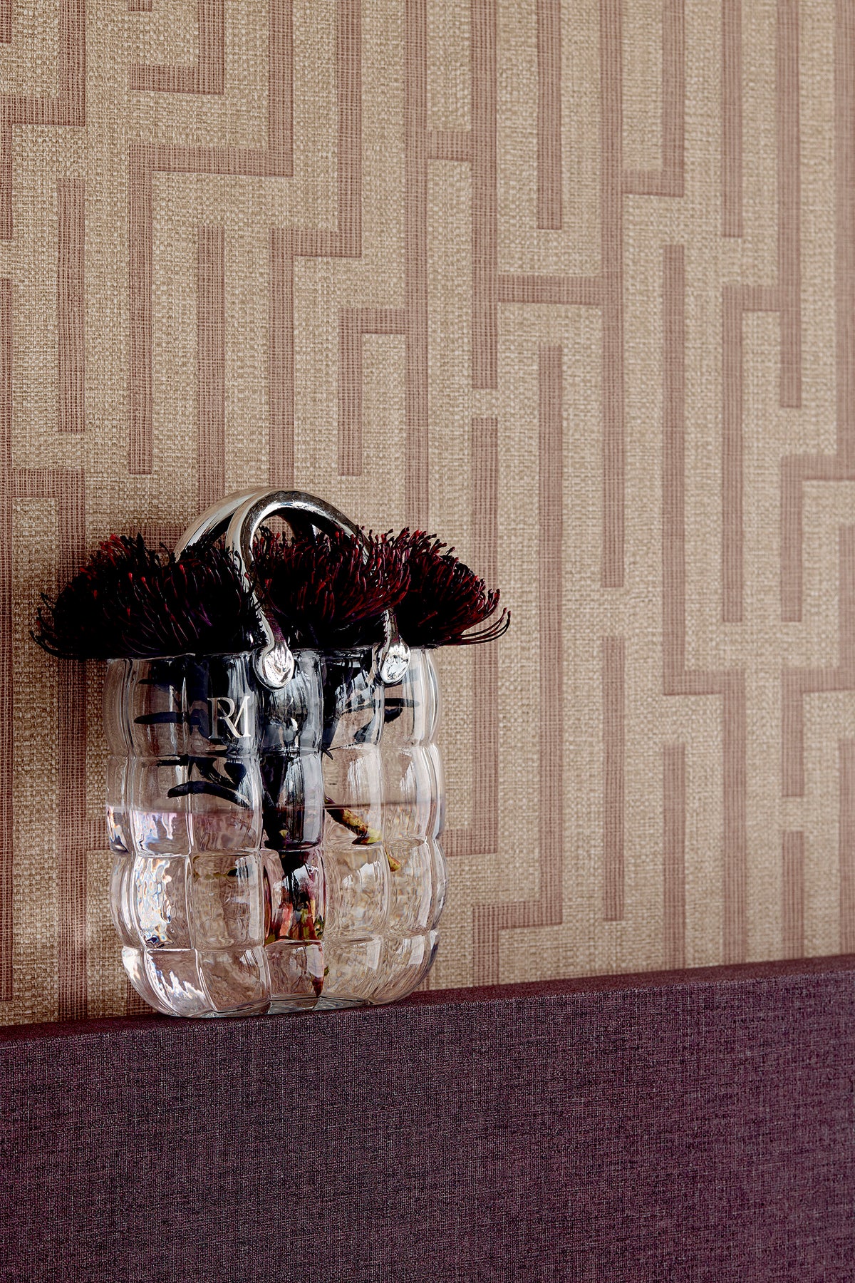 Linen Trellis - Brown