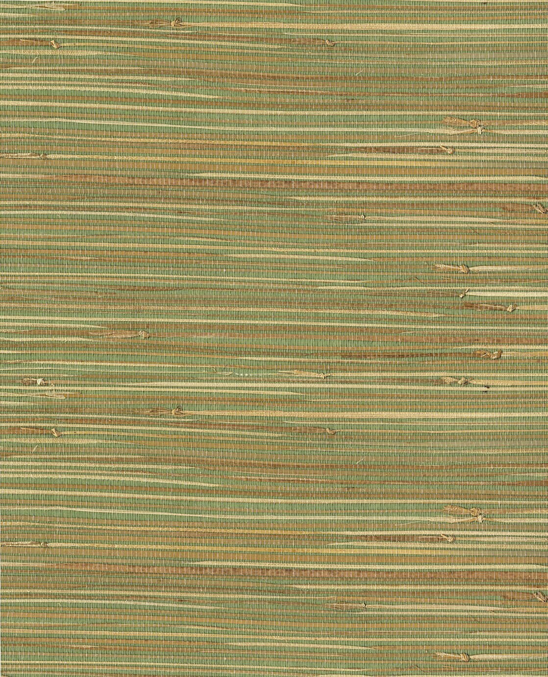 Natural Knotted Weave - Warm Green