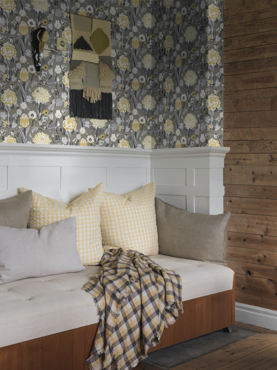Myrtle - Yellow & Taupe