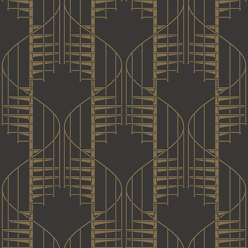 Staircase - Black & Gold