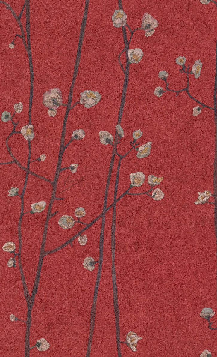 Flowering Plum Orchard - Red