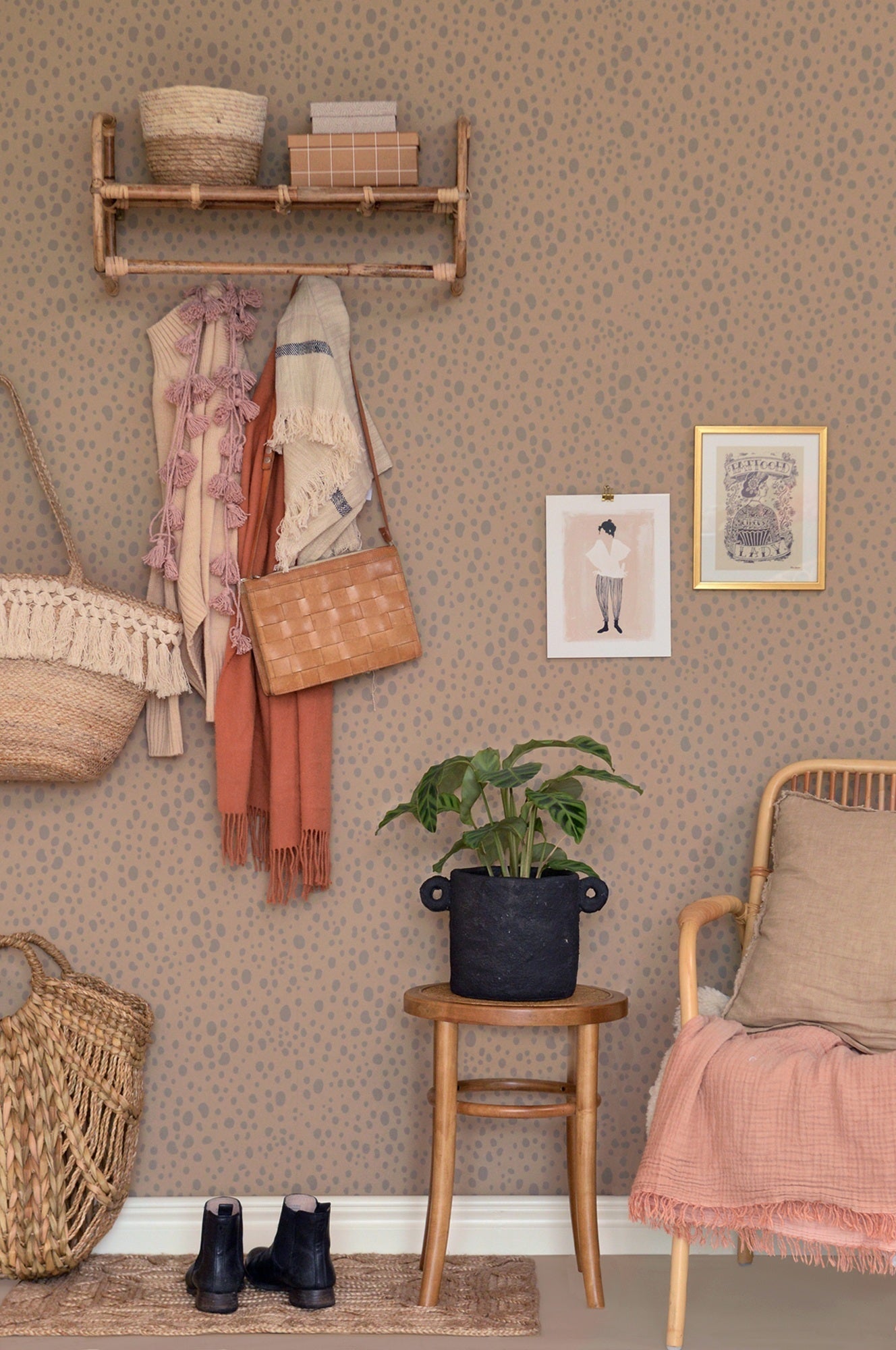 Majvillan Tapetprøve